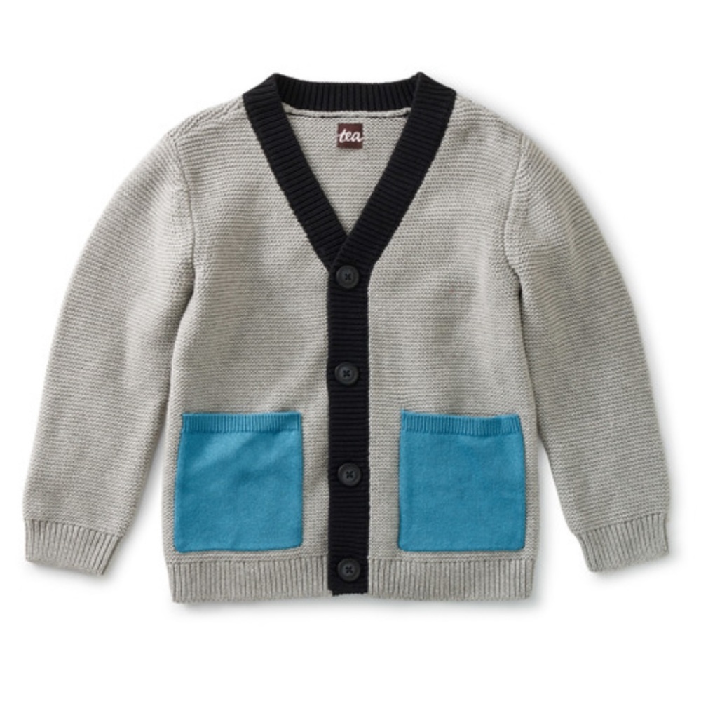 Tea Collection Knit Cotton Cardigan, Boys XL